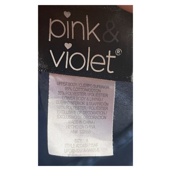 Pink Violet Sparkle Butterfly Tulle Dress Size 8 NWOT - Picture 3 of 3